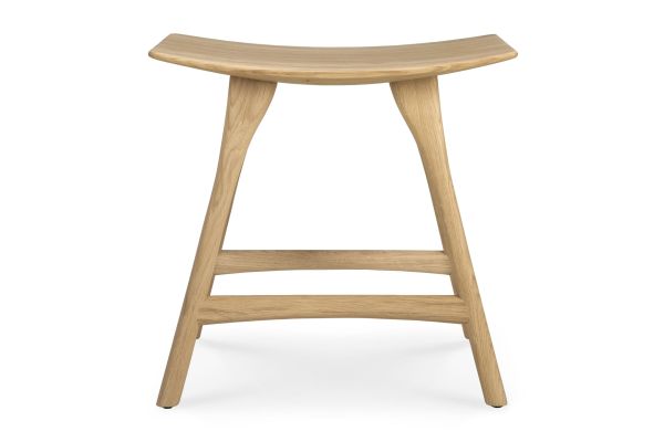 ETHNICRAFT OAK OSSO STOOL 50x33x48