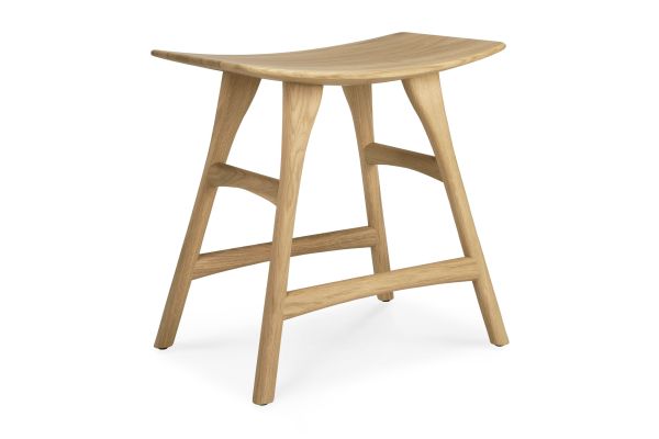 ETHNICRAFT OAK OSSO STOOL 50x33x48