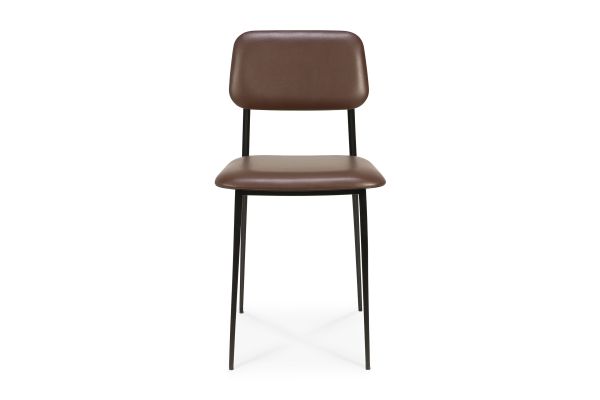 ETHNICRAFT DC DINING CHAIR - CHOCOLATE LEATHER