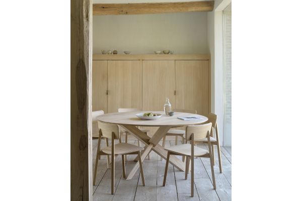 ETHNICRAFT OAK CASALE DINING CHAIR - GEVERNIST