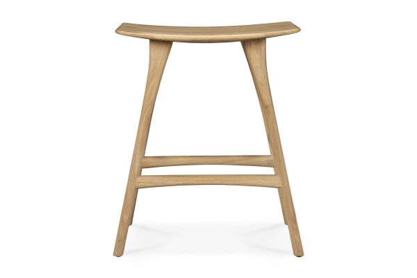 ETHNICRAFT OAK OSSO COUNTER STOOL 57x33x67