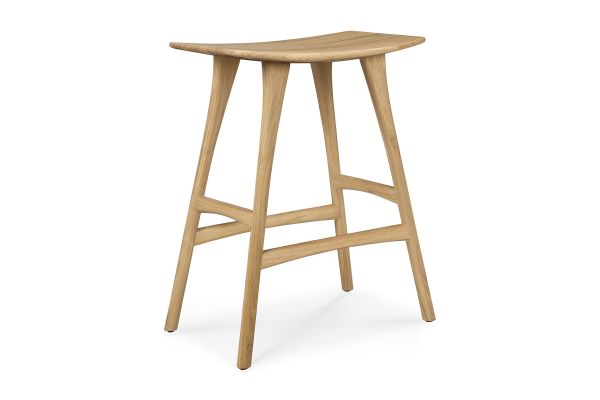 ETHNICRAFT OAK OSSO COUNTER STOOL 57x33x67