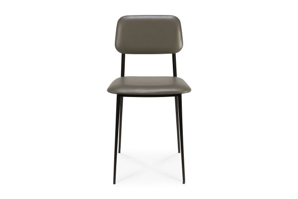 ETHNICRAFT DC DINING CHAIR - OLIVE GREEN LEATHER