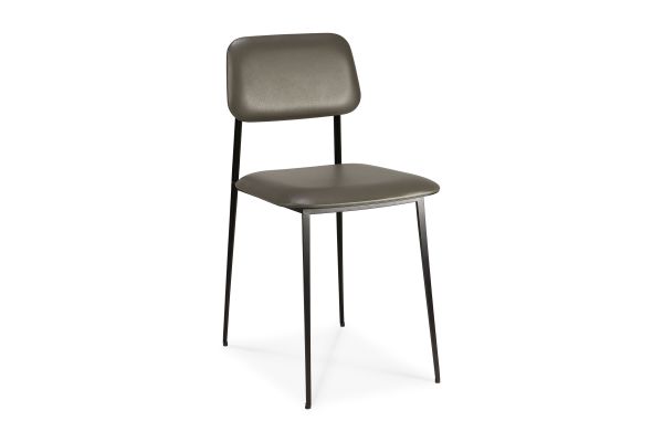 ETHNICRAFT DC DINING CHAIR - OLIVE GREEN LEATHER