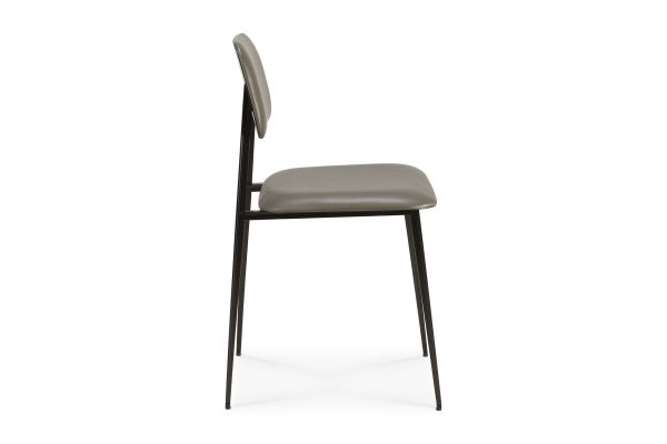 ETHNICRAFT DC DINING CHAIR - OLIVE GREEN LEATHER