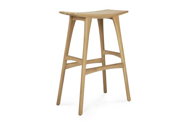 ETHNICRAFT OAK OSSO BAR STOOL 57x33x80