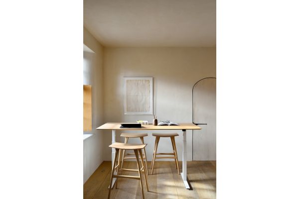 ETHNICRAFT OAK OSSO BAR STOOL 57x33x80