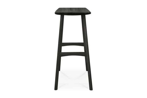 ETHNICRAFT BLACK OAK OSSO COUNTER STOOL 57x33x67