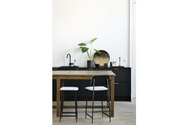 ETHNICRAFT DC BAR STOOL - LIGHT GREY 43x49x112