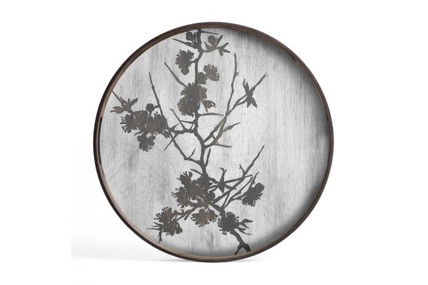 ETHNICRAFT BLOSSOM TRAY - WOOD - 48x48x4