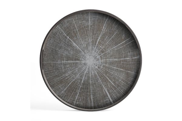 ETHNICRAFT SLICE TRAY - WOOD - WHITE - 48x48x4