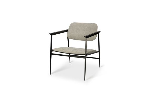 ETHNICRAFT DC LOUNGE CHAIR - LIGHT GREY  
