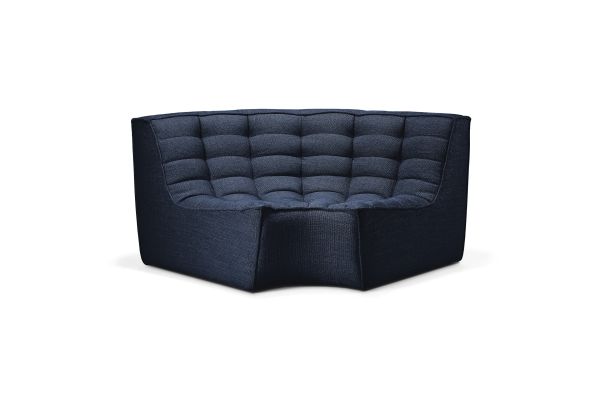 ETHNICRAFT N701 SOFA-ROUND CORNER-GRAPHITE 120