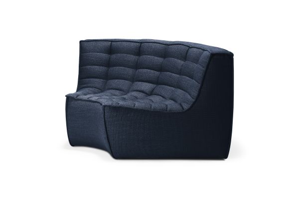 ETHNICRAFT N701 SOFA-ROUND CORNER-GRAPHITE 120