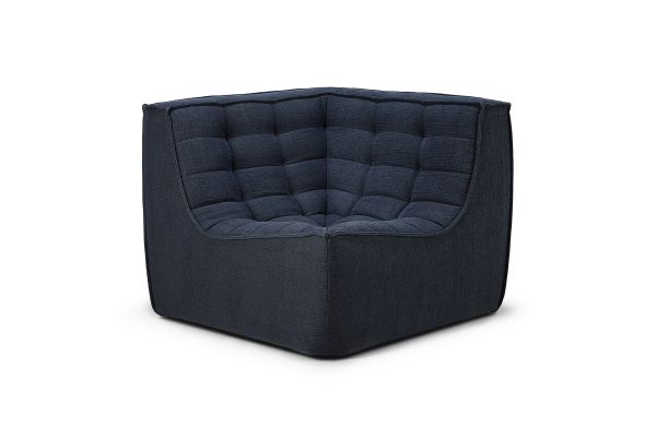 ETHNICRAFT N701 SOFA-CORNER-GRAPHITE 91x91x76