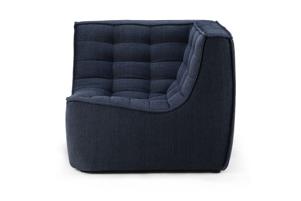 ETHNICRAFT N701 SOFA-CORNER-GRAPHITE 91x91x76