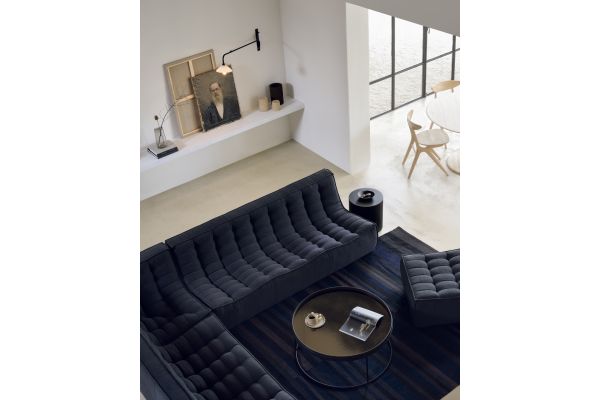 ETHNICRAFT N701 SOFA-CORNER-GRAPHITE 91x91x76