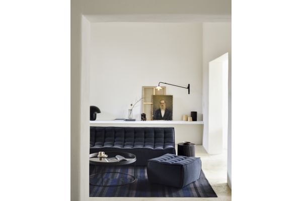 ETHNICRAFT N701 SOFA-3 SEATER-GRAPHITE 210x91x76