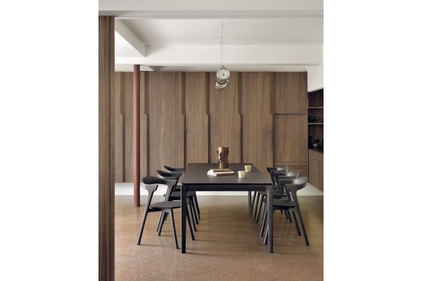 ETHNICRAFT BROWN OAK BOK DINING TABLE 180x90x76