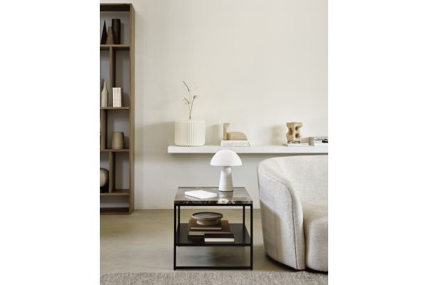 ETHNICRAFT STONE BLACK EMPERADOR SIDE TABLE 