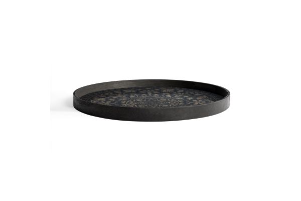 ETHNICRAFT MARRAKECH TRAY - WOOD - BLACK - 61x61x4