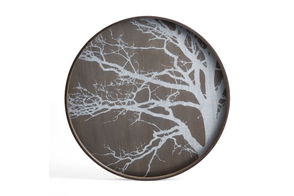 ETHNICRAFT TREE TRAY - WOOD - WHITE - 61x61x4