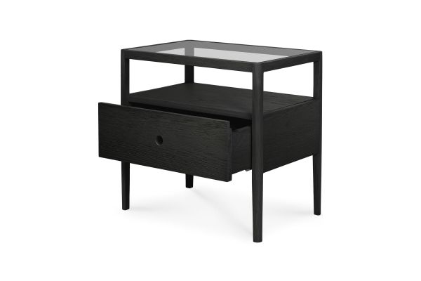 ETHNICRAFT SPINDLE NACHTKASTJE EIKEN 55X35X52