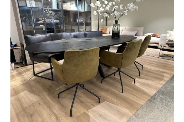 THE PERFECT BENCH OVAAL 4-ZITS 225 CM