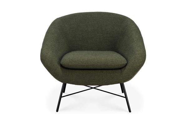 ETHNICRAFT BARROW LOUNGESTOEL | STOF PINE GREEN 