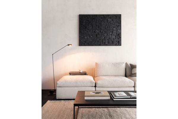 ETHNICRAFT MELLOW FOOTSTOOL | OFF WHITE 