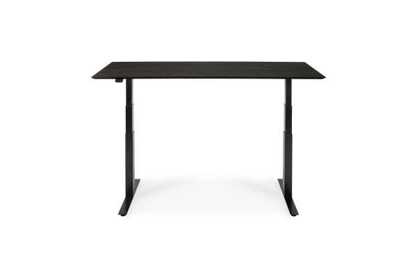 ETHNICRAFT BOK ADJUSTABLE DESK | BLACK OAK