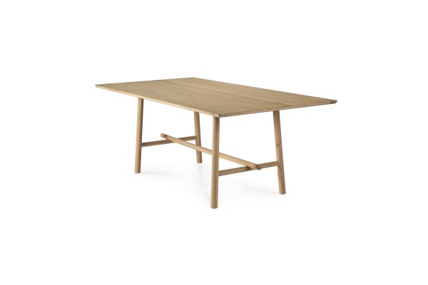 ETHNICRAFT OAK PROFILE DINING TABLE 180x100x76