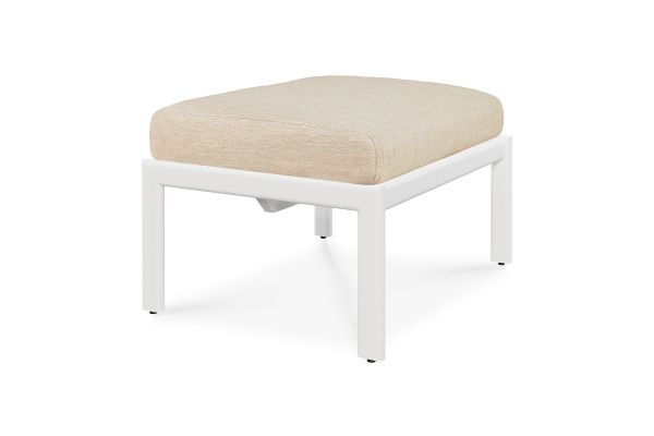 ETHNICRAFT JACK OUTDOOR VOETBANK ALUMINIUM NATURAL