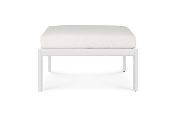 ETHNICRAFT JACK OUTDOOR VOETBANK ALUMINIUM OFF WHI