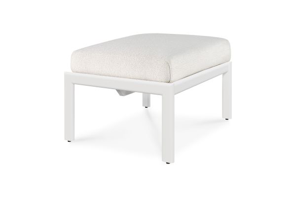 ETHNICRAFT JACK OUTDOOR VOETBANK ALUMINIUM OFF WHI