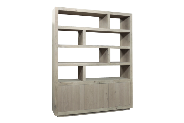 Vakkenkast HELDER 3drs (versprongen)