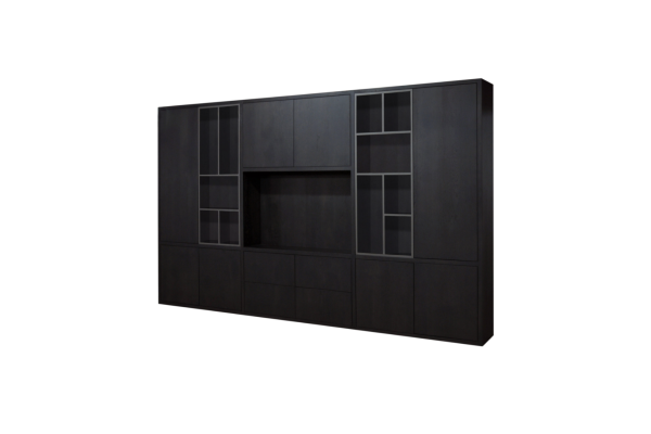 Wandkast eiken rustiek bestaand 230x377x40