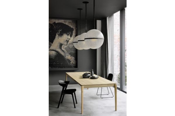 ETHNICRAFT OAK BOK UITSCHUIFTAFEL 200-300x100x76