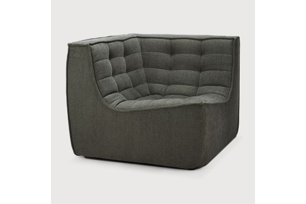 ETHNICRAFT N701 SOFA-CORNER-MOSS 91x91x76