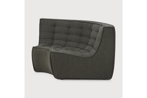 ETHNICRAFT N701 SOFA-ROUND CORNER-MOSS 120