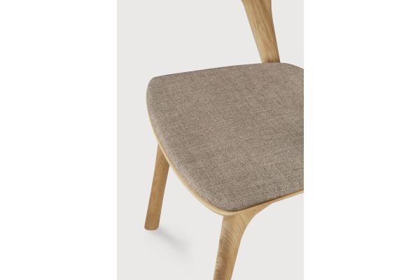 ETHNICRAFT OAK BOK DINING CHAIR - WARM GREY