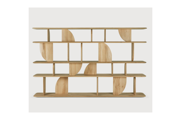 ETHNICRAFT GEOMETRIC RACK OAK 210x35x130