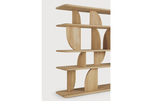 ETHNICRAFT GEOMETRIC RACK OAK 210x35x130