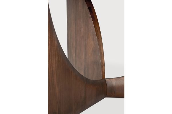 ETHNICRAFT TEAK GEOMETRIC DINING TABLE ROUND