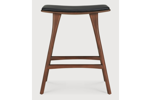 ETHNICRAFT TEAK BROWN OSSO COUNTER STOOL 57x33x69