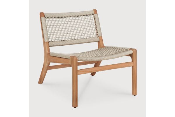 ETHNICRAFT JACK WOVEN OUTDOOR LOUNGE CHAIR 63x76