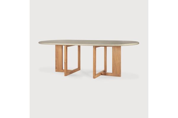 ETHNICRAFT TEAK TRESTLE OUTDOOR DINING