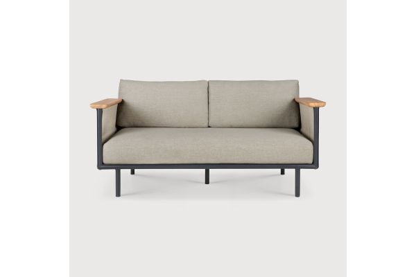 ETHNICRAFT Corbey outdoor sofa - black - Oyster