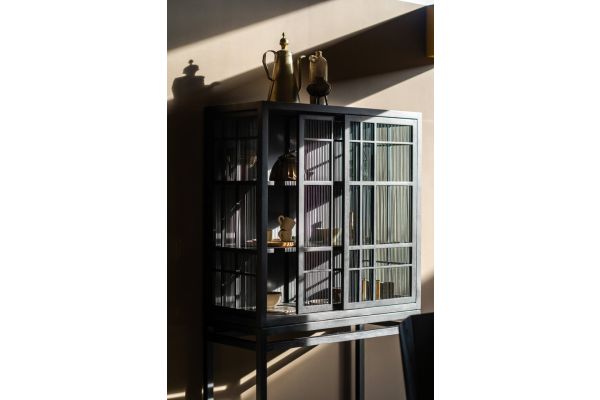 ETHNICRAFT BURUNG STORAGE CUPBOARD-2 SLIDING DOORS