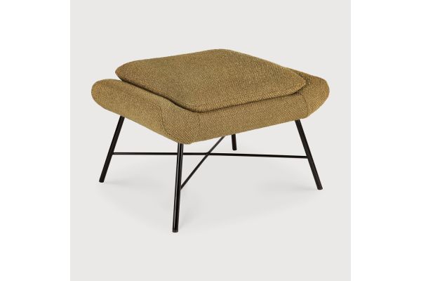 Barrow footstool - Ginger fabric